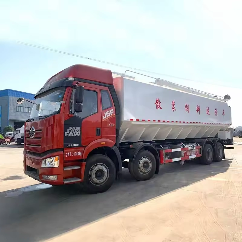 Heavy-Duty 8x4 25-Ton Bulk Grain Truck for Feed Haulage