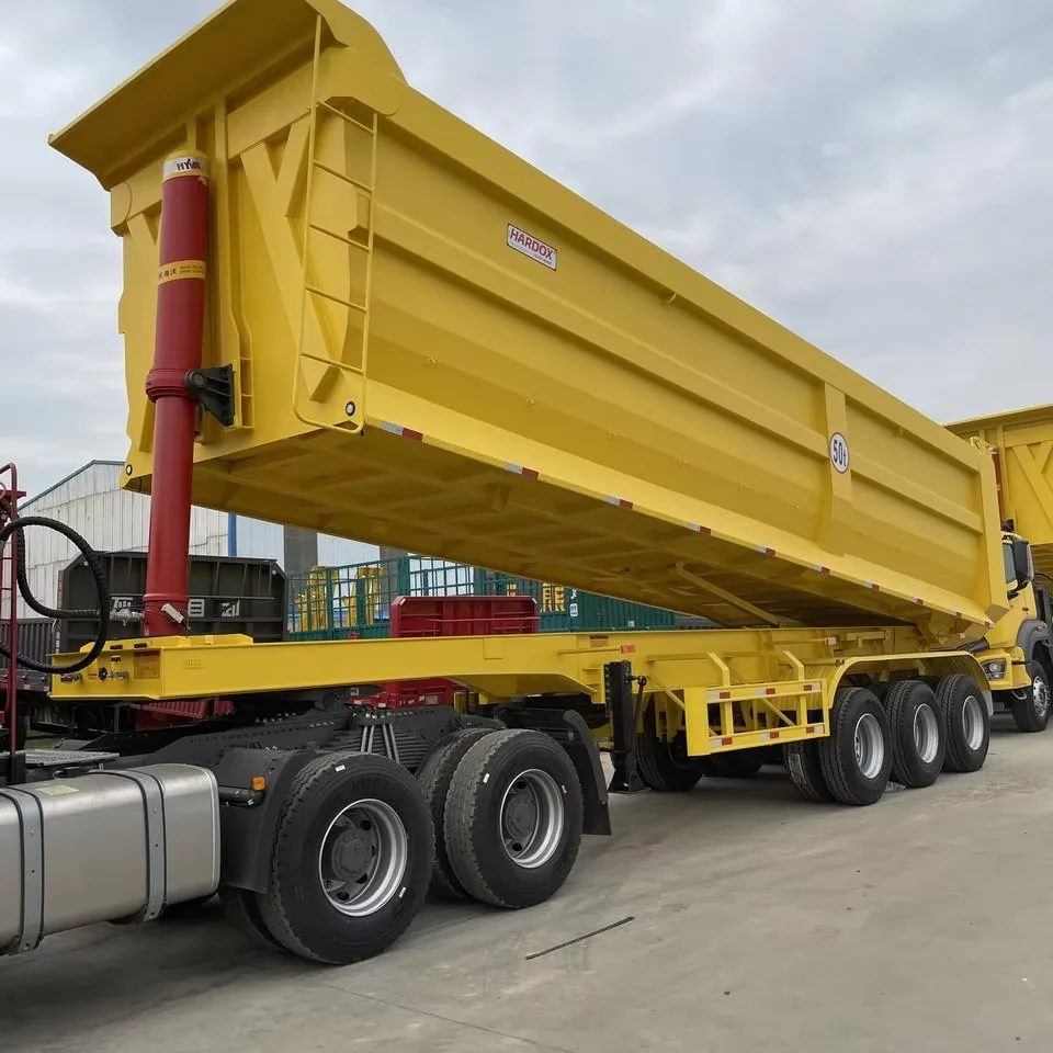 Heavy Duty 35-40 Ton Steel Tipper Grain Truck Trailer