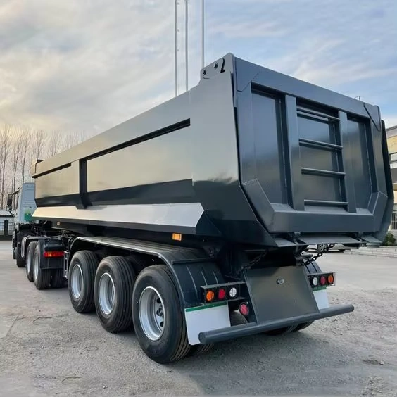 Heavy Duty 35-40 Ton Steel Tipper Grain Truck Trailer